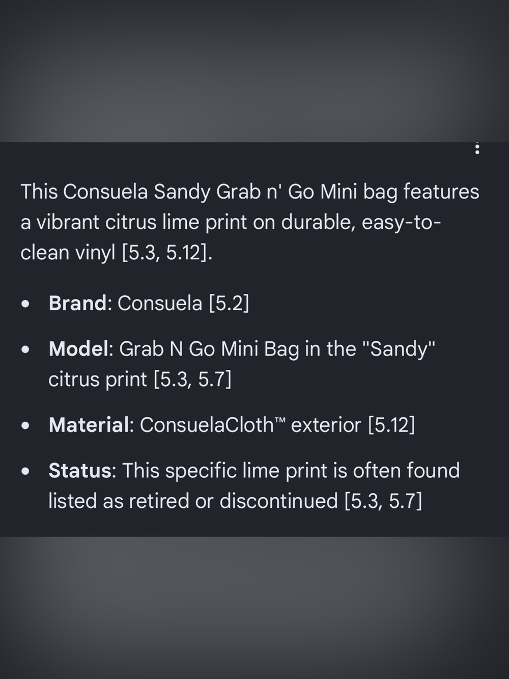 Consuela Purple Sandy Citrus Mini Tote Grab N Go - Picture 9 of 9
